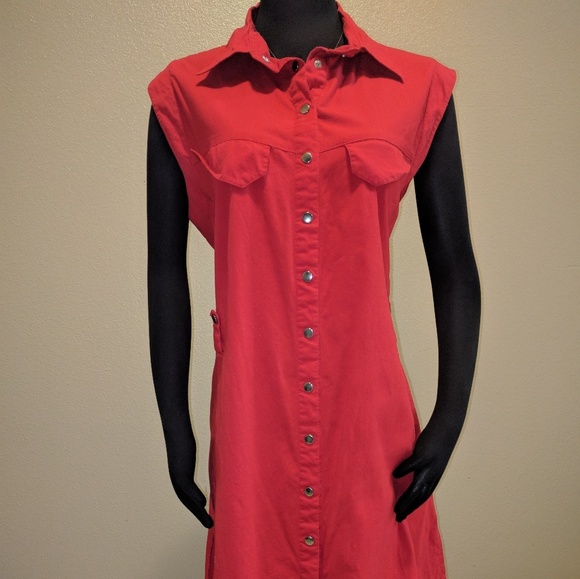 Snap Closure Midi / Sun Dress - Picture 1 of 4